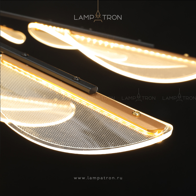 Потолочная люстра VISUAL 6 ламп. Цвет Черный — купить в Lampatron.ru