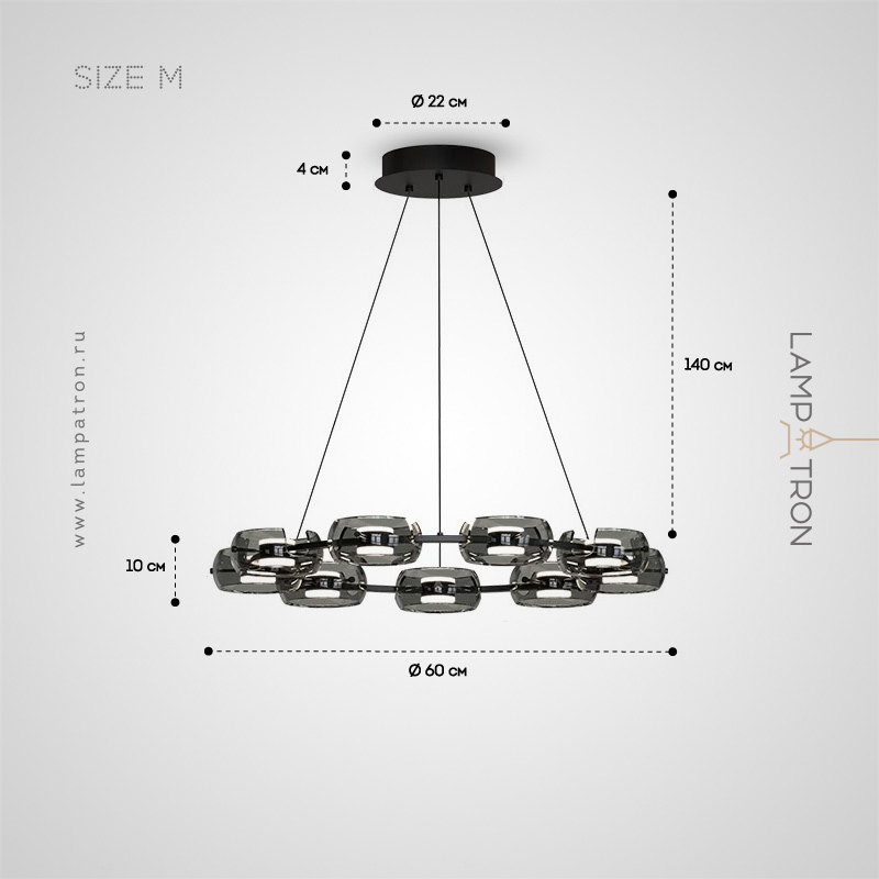 DEVON RING - Кольцевые люстры и светильники