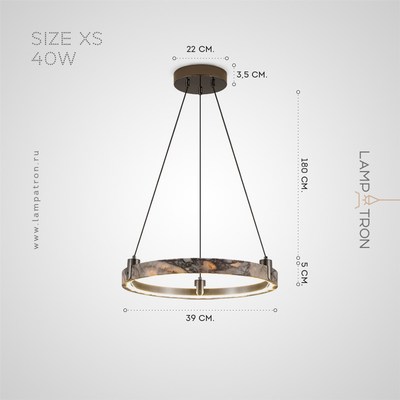 OSVALD A - Кольцевые люстры и светильники